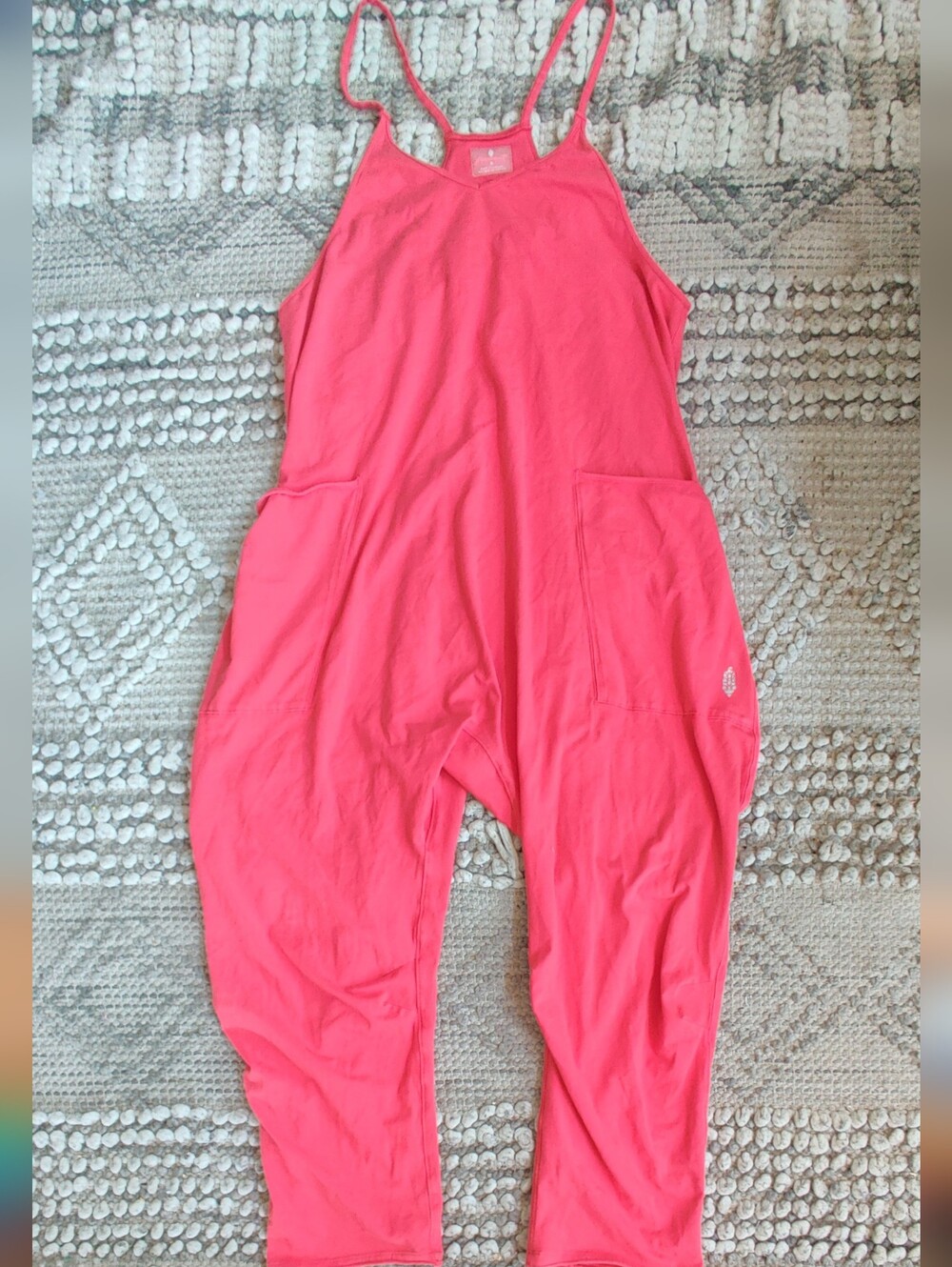 Free People Movement Hot Shot Onesie in Cherry Red Size Medium - Picture 5 of 10
